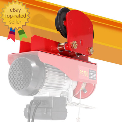 Electric Hoist Manual Trolley for 2.68-4.33 in I-Beam 1 Ton 2204 LBS for PA600