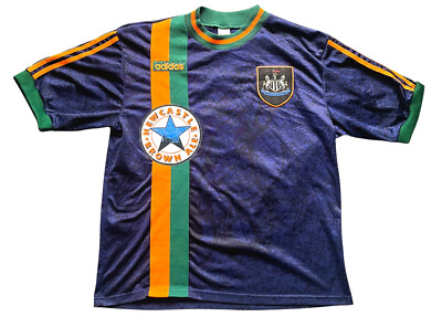 Newcastle Away Shirt 1997 -98 Adidas Batty 4 (good) Original