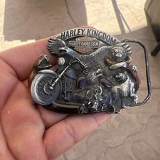 1993 Harley Kingdom Davidson Spirit Steel Tooth & Nail USA Belt Buckle