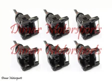 6-EV1 Fuel Injector Connectors Plugs Clips Pigtails Quick Disconnect