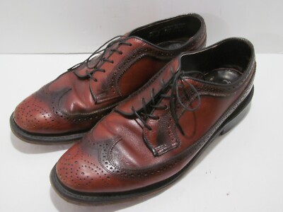 O'Sullivan's Coburne Square Brown Leather Wingtip Men's Shoes Size 10 1/2 E