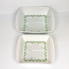 Paula Deen 1 & 2 Qt Corn Casserole Baked & Spaghetti Recipe Pan Green Retired