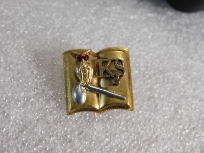 Old 1900 14K Gold M.I.T K2S Secret Society Fraternity Pin Badge