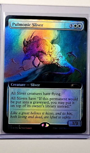 2022 MTG Magic the Gathering Secret Lair Drop Foil #613 Pulmonic Sliver Ext Art - 第 1/2 張圖片
