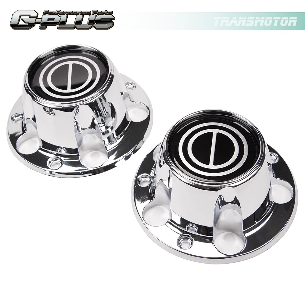 4-Piece Chrome Wheel Center Cap Set - Fits 1980-1996 Ford F150, Bronco & Van 4x4 (Includes Screws)