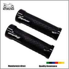 7/8" Motorcycle Hand Grips Handle Bar Rubber Gel For Suzuki Hayabusa GSX1300R