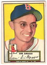 Dom DiMaggio 1952 Topps ML Baseball Card # 22 Red Sox LB