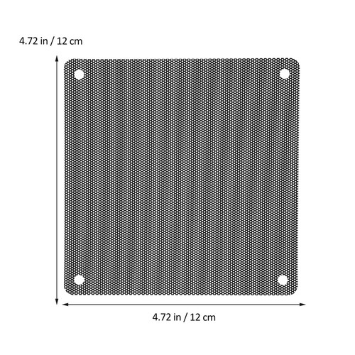 12pcs PVC Computer PC Fan Grills Kühler-Proof Mesh Mesh Filter Grills - Afbeelding 5 van 12