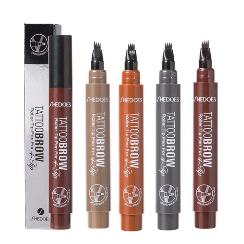 Microblading Wasserfest Tattoo Augenbrauen Tinte Stift Lang Letzte Gabel ✅ , - Photo 4/16