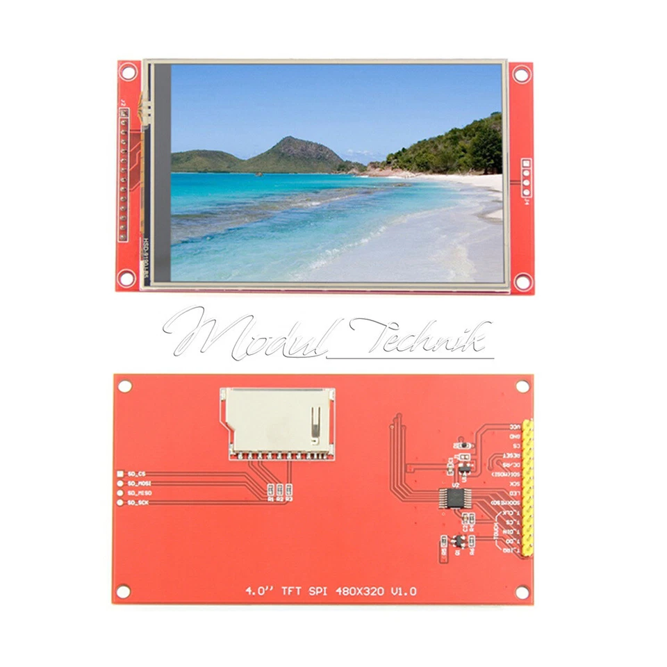 4.0" Inch 480x320 TFT LCD Display Module Screen ST7796S SPI Serial Touch Panel - Bild 2 von 4
