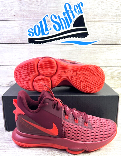 NIKE LEBRON WITNESS V GYM ROJO/CARMESÍ CQ9380-600 TALLA 7.5 NUEVO EN CAJA SIN TAPA **RARO** - Imagen 2 de 7
