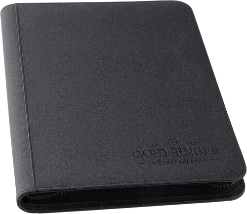 Card Collection Binder with 540 Side Loading Pockets 9 Pocket Trading Black New