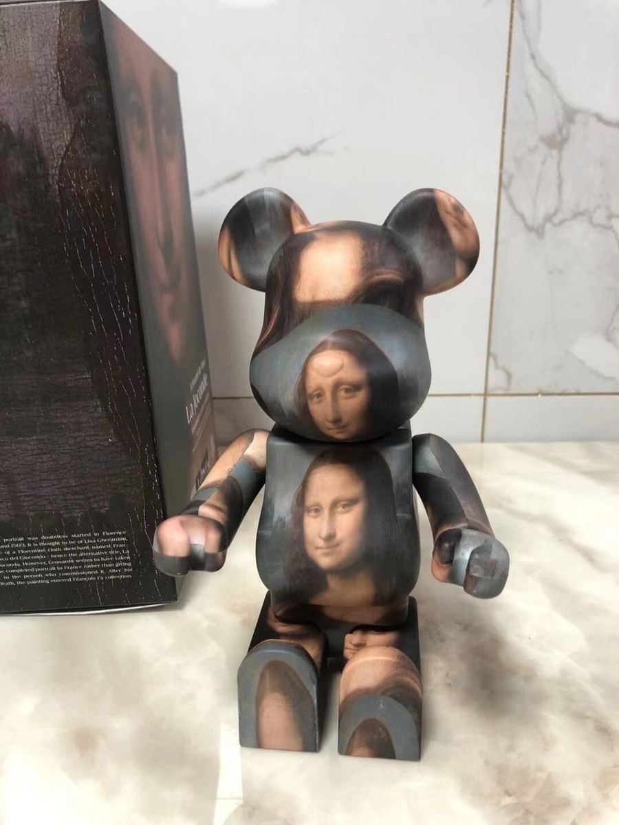 MEDICOM TOY - BE@RBRICK LEONARD DE VINCI モナリザ 400% Medicom Toy BEARBRICK Leonard De Vinci Mona Lisa 100% And