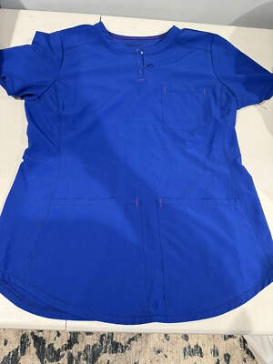 Scrubstar Women s Blue Scrub Top Sz Small Preowned