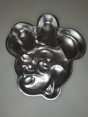 Vintage 1980s Wilton Disney MINNIE MOUSE Face Party CAKE PAN Mold #515-809