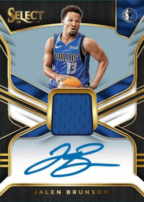 2018 Panini Select Rookie Patch Autograph - JALEN BRUNSON RC RPA 
