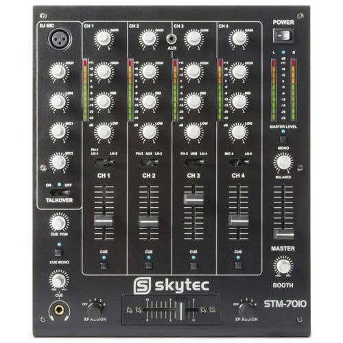 Vonyx STM-7010 4-Channel DJ PA Party Mixer with USB Audio Soundcard - NEW - Picture 2 of 7