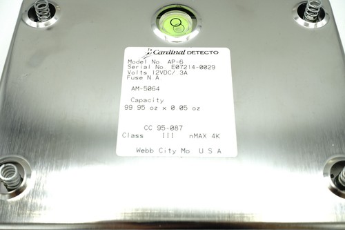 Detecto AP-6 Digital All-Purpose Portion Control Scale Commercial Weighing - Picture 8 of 8