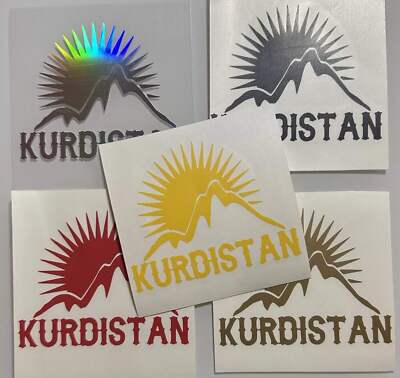 Aufkleber / Sticker - Kurdistan - Grösse L Auto / Motorrad / MTB / Boot