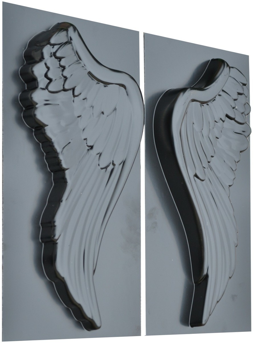 Concrete Mold For Angel Wings – 3D Statue Decor – Set Of 2 Plastic Molds D51