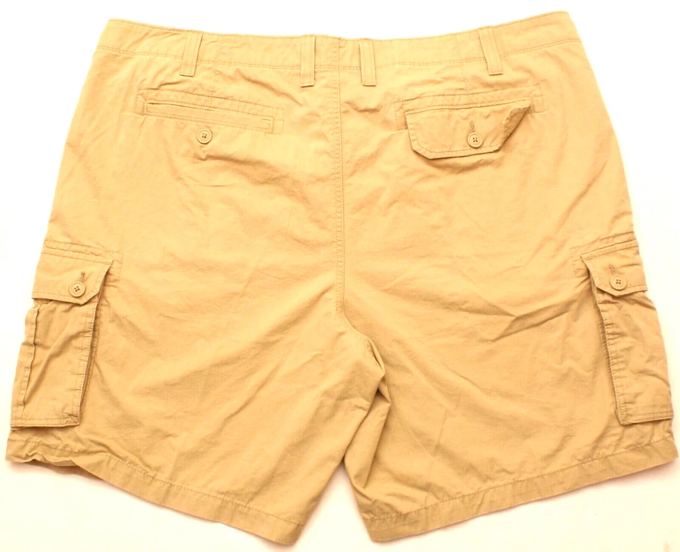 PANTALONES CORTOS CARGO SONOMA GRANDES PARA HOMBRE CORTE RELAJADO CAQUI, TALLA REAL 46 (etiqueta talla 48) Foto 2 de 2