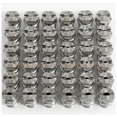 20 pieces 1/4'' Vee Jet Flat Fan Spray Nozzle Industrial factory Cleaning Dusting