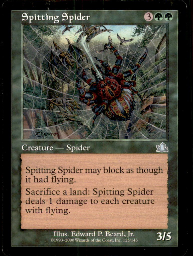 Spitting Spider LP Light Play Prophecy MTG [10438]