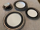 Christian Dior Gaudron Onyx - Platinum Trim 5 piece place settings (4 settings) — photo 4