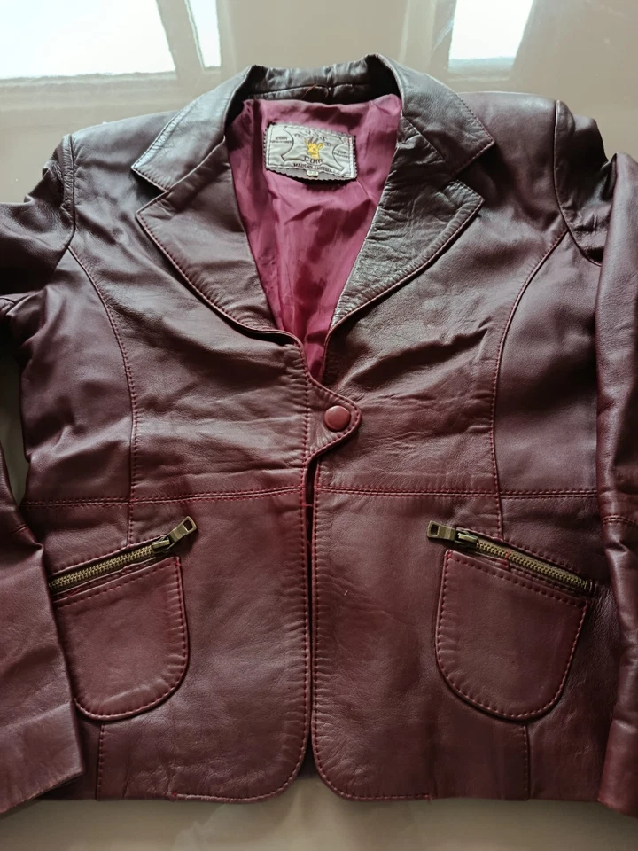 Damen Leder Jacke - Bild 4 von 4