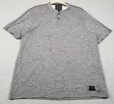 Adidas Golf Polo Shirt Men s Large L Blue Adicross Short Sleeve Stretch Pullover