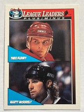 1991-92 O-Pee-Chee #322 Theo Fleury Calgary Flames Marty McSorely