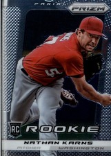 2013 Panini Prizm #252 Nathan Karns RC - BB