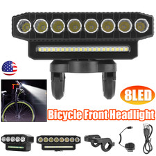 Waterproof Super Bright LED Bike Light USB Rechargeable Bicycle Front Headlight