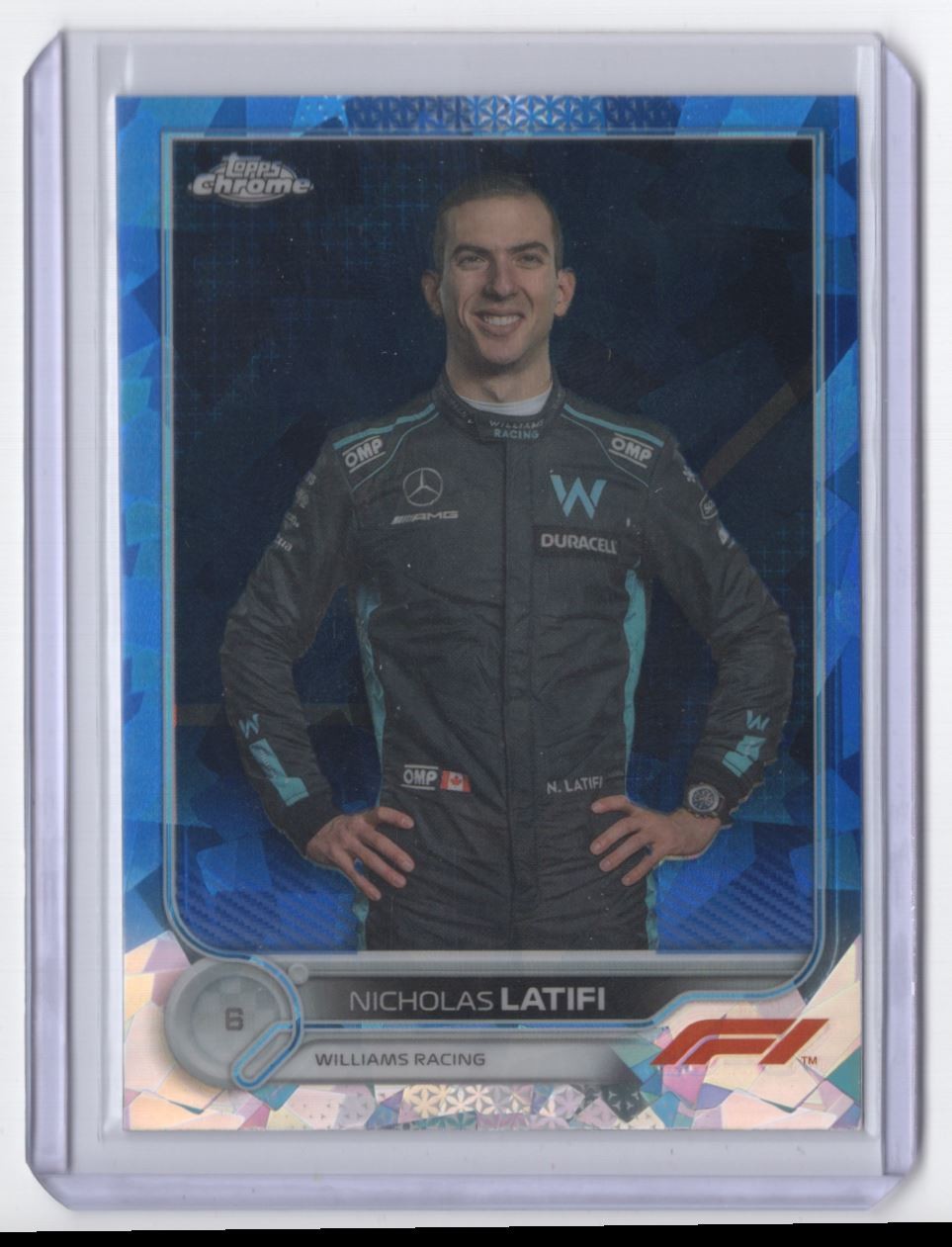 2022 Topps Chrome Formula 1 Sapphire ** Nicholas Latifi Williams Racing #51