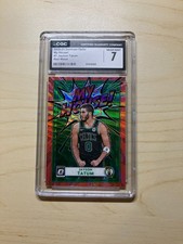 2020 Donruss Optic Jayson Tatum My House Red Wave CGC 7 NM Boston Celtics