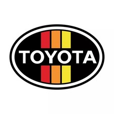 Toyota Retro Logo Weather Resistant Vinyl Sticker Decal 04