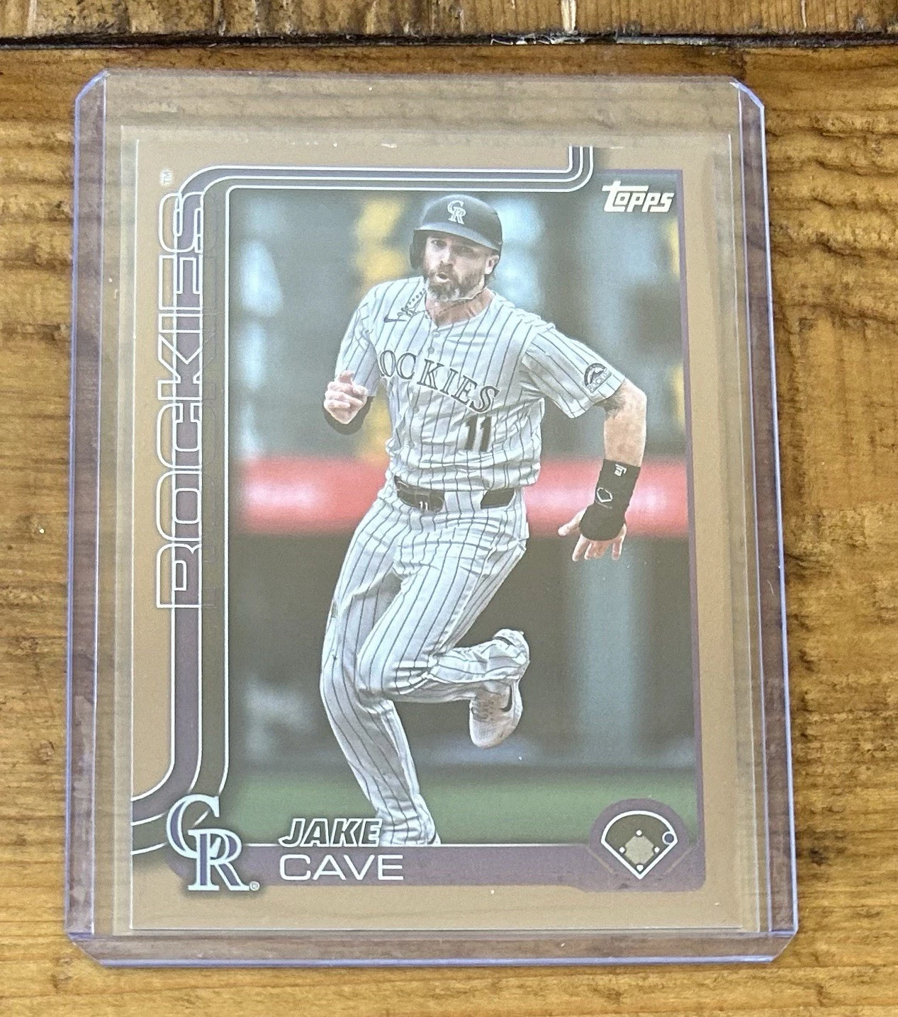 Jake Cave #713/2025 Topps #256 Series One 2025 Rockies MLB