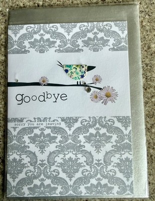 Grußkarte Cinnamon Aitch Goodbye/Bon Voyage/Abreise/Neuer Job 