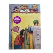 NEW OLD STOCK 80s Magnetic  Note Pad Colorbok PERSONAL CALLS AT WORK!