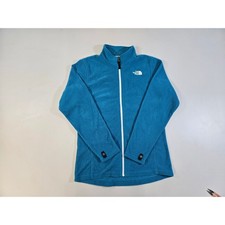 The North Face Girls XL 18 Blue Full Zip Fleece Jacket Lightweight Layering CLT0