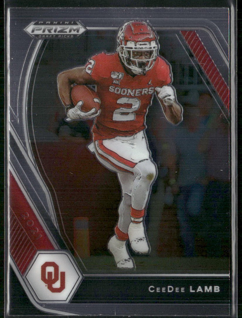 2021 Panini Prizm Draft Picks Collegiate #48 CeeDee Lamb Green Wave