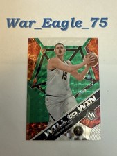 2019-20 Panini Mosaic Will to Win Green Nikola Jokic #9 Denver Nuggets🧢