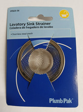 PLUMB PAK PP820-36 LAVATORY SINK STRAINER STAINLESS STEEL MESH
