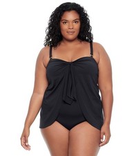 Lauren Ralph Lauren Women's Plus Size Beach Club Flyaway One Piece Swimsuit...