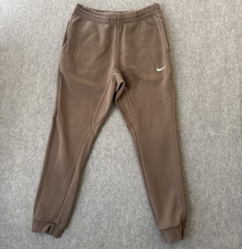 Nike Club Fleece Joggers Mens M Tan Tapered Sweatpants
