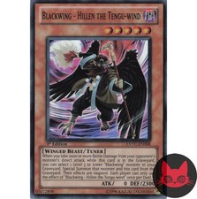 Yugioh Schwarzflügel - Hillen der Tengu-Wind EXVC-DE008 Super Rare 1. Auflage NM