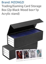 Trading/Gaming Card Storage Box with Acrylic Stand