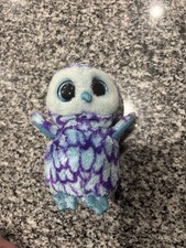 TY Beanie Boos Oscar the Blue Owl 6" Plush Stuffed Animal 2017 Sparkling Eyes