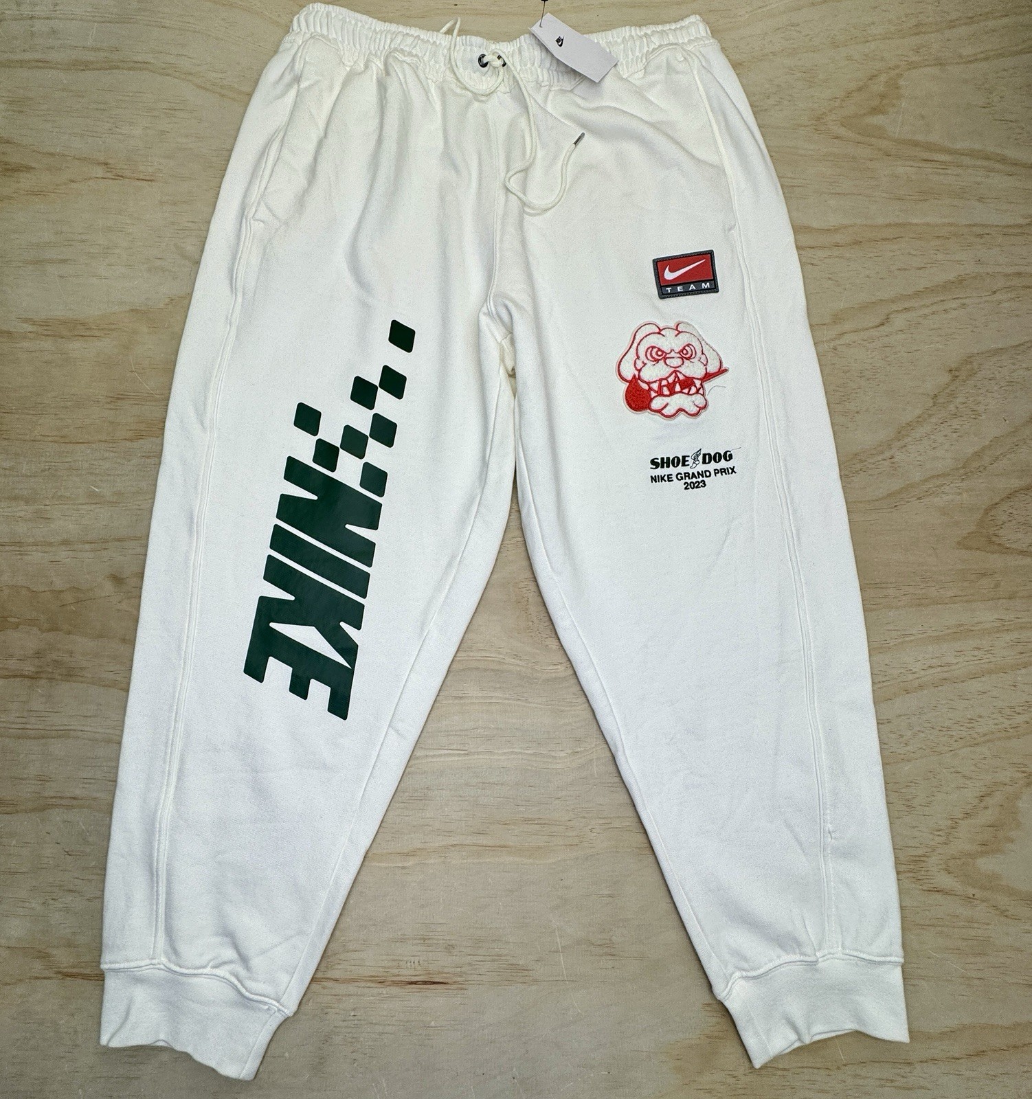 NEW Nike Shoe Dog Grand Prix Sail Varsity Jogger Pants Mens 