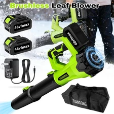 680CFM Cordless Leaf Blower&Vacuum Handheld Electric Leaf Blower W/2 Battery US